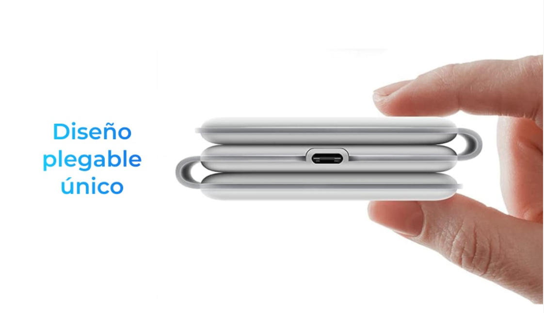 Cargador inalámbrico KSIX 3en1 15 W, Plegable - Imagen 5