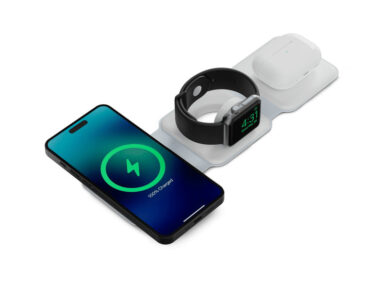 Cargador inalámbrico KSIX 3en1 15 W, Plegable